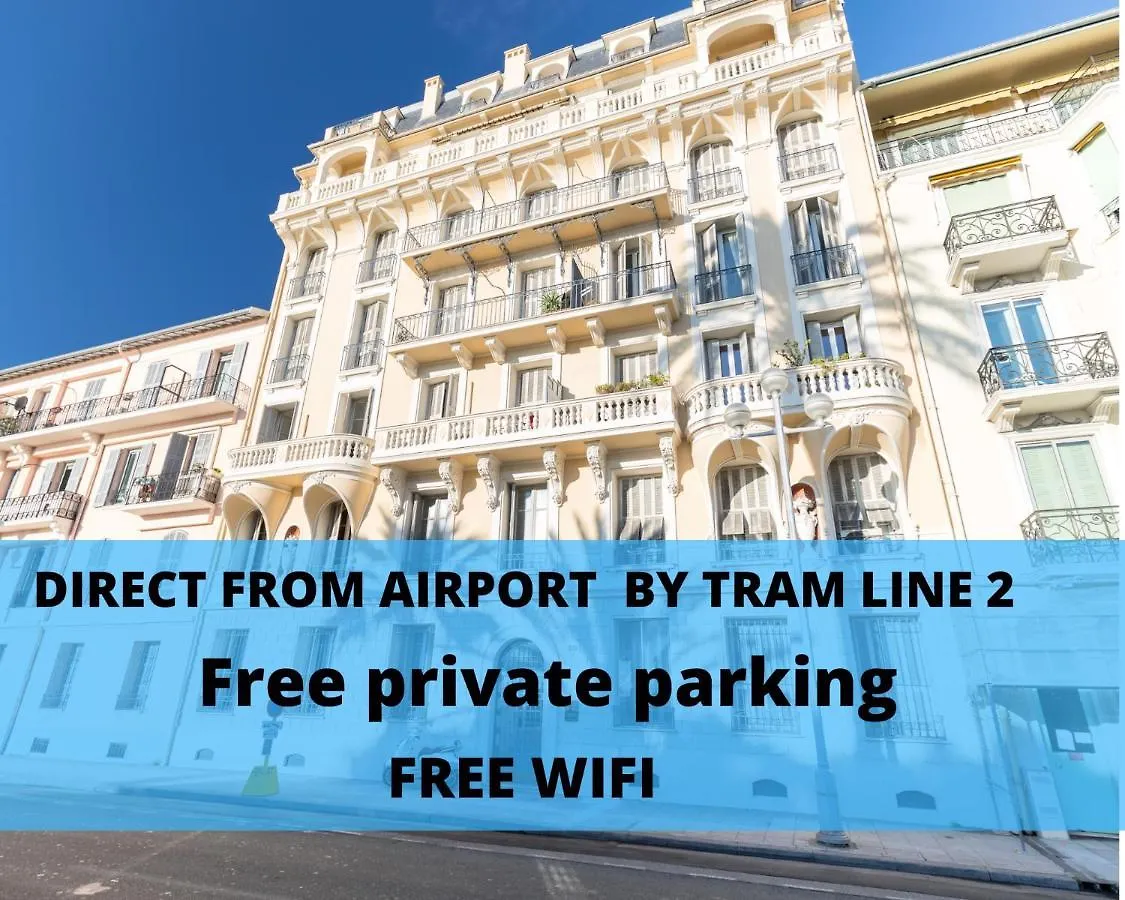 Le 323 Prom - 2 Chambres - Ac - Parking - Tram Et Supermarche Proches - Front De Mer Nicea 0*,  Francja