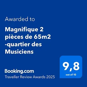 Apartment Magnifique 2 Pieces De 65m2 -quartier Des Musiciens, Nice